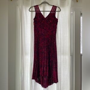 Plenty by Tracy Reese Burgundy Floral Maxi Dress